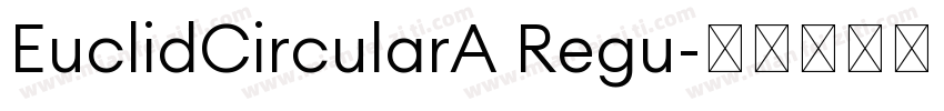 EuclidCircularA Regu字体转换
